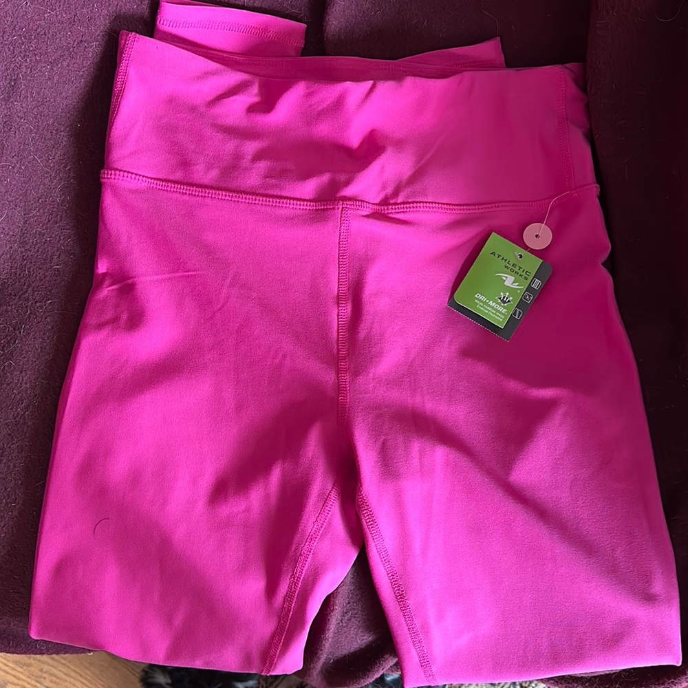 Athletic works bright pink leggings